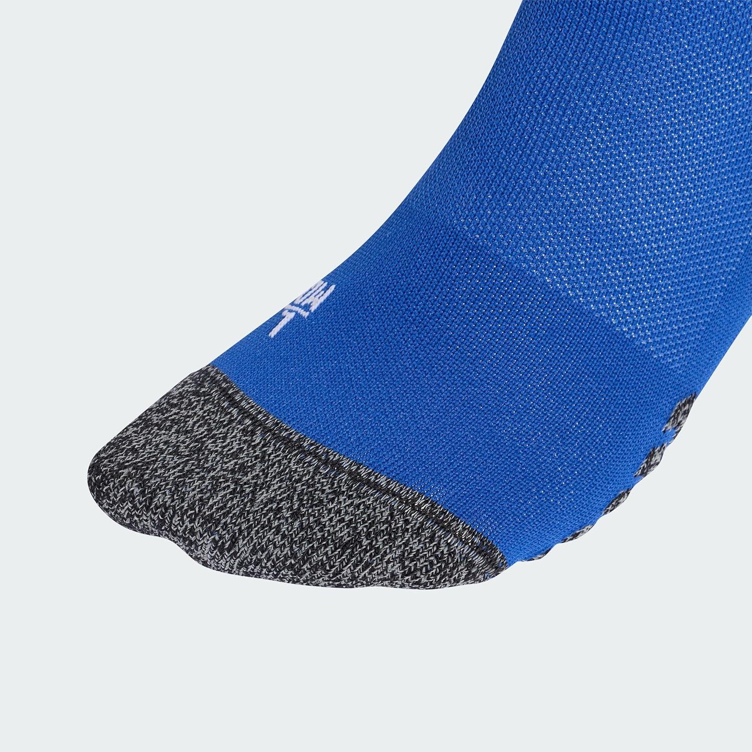 image:imageadidas unisex 3stripe Hoop Soccer Socks 1pair With Arch Compression for a Secure FitTeam Royal BlueWhite