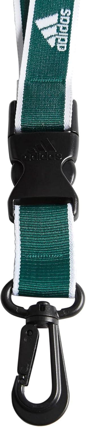 image:imageadidas unisexadult Lanyard for Keys Id Badge Holder Keychain With Breakaway Buckle1Team Dark GreenWhite