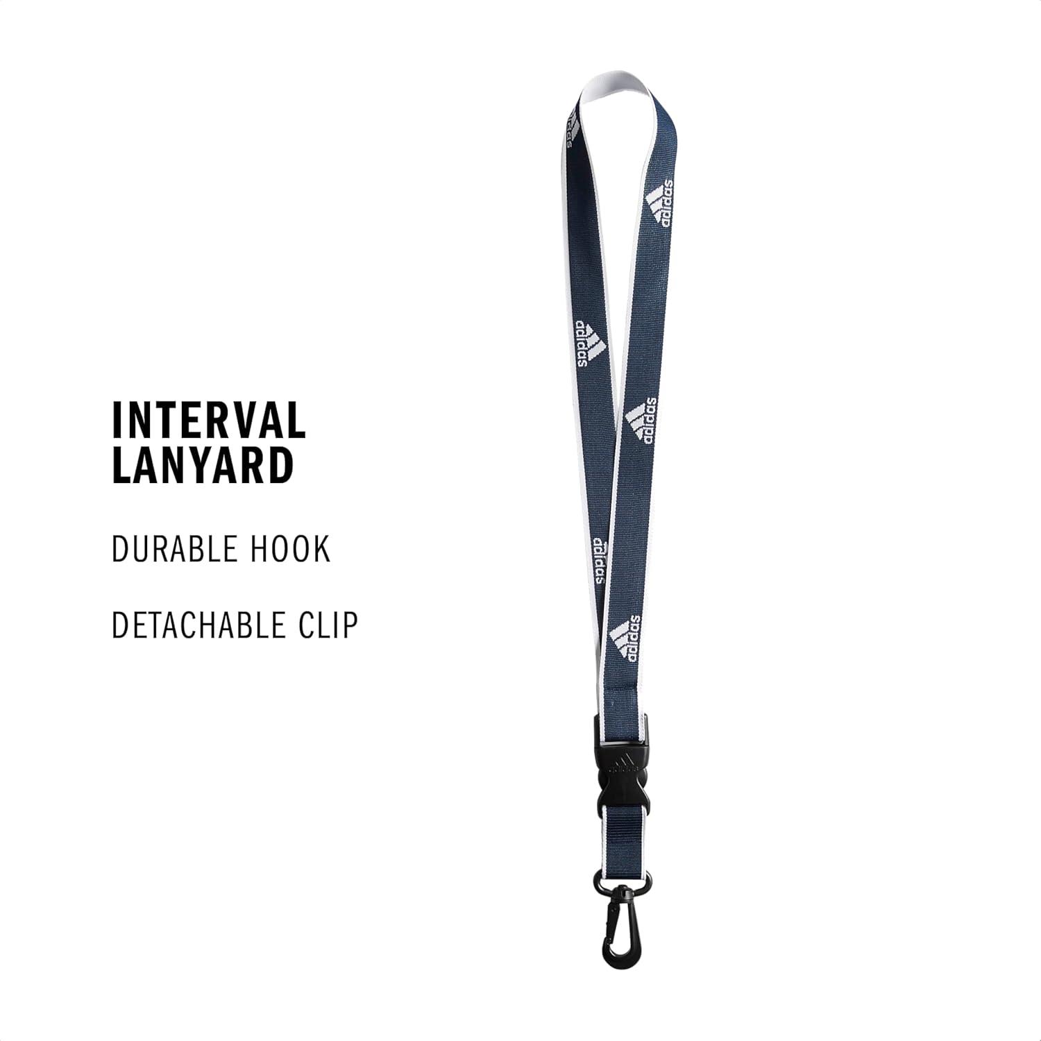 image:imageadidas unisexadult Lanyard for Keys Id Badge Holder Keychain With Breakaway Buckle1Team Navy BlueWhite