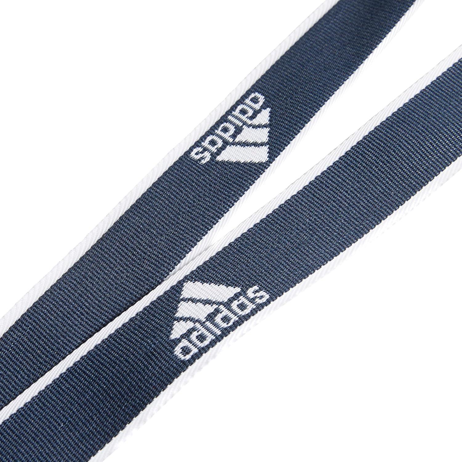 image:imageadidas unisexadult Lanyard for Keys Id Badge Holder Keychain With Breakaway Buckle1Team Navy BlueWhite