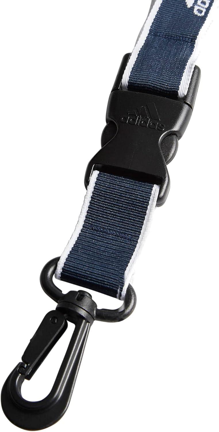 image:imageadidas unisexadult Lanyard for Keys Id Badge Holder Keychain With Breakaway Buckle1Team Navy BlueWhite