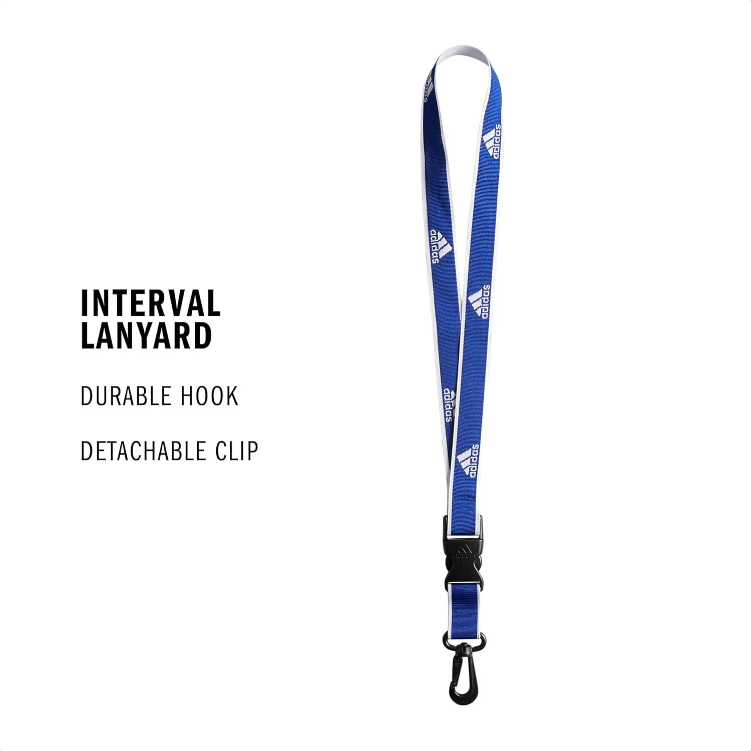 image:imageadidas unisexadult Lanyard for Keys Id Badge Holder Keychain With Breakaway Buckle1Team Royal BlueWhite