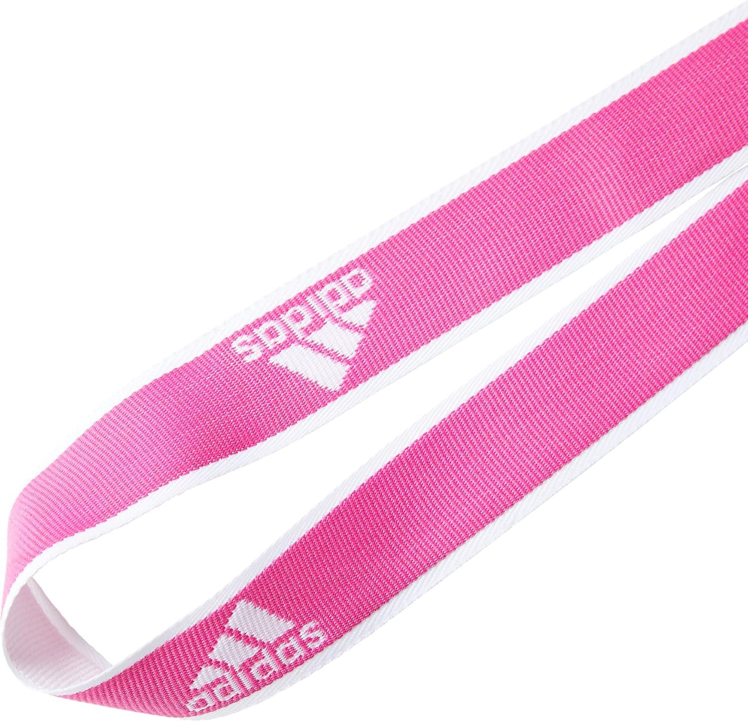 image:imageadidas unisexadult Lanyard for Keys Id Badge Holder Keychain With Breakaway Buckle1Team Shock PinkWhite