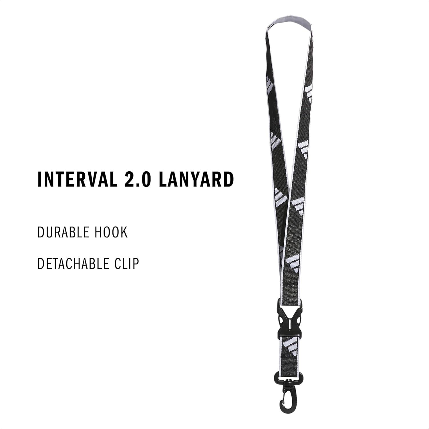 image:imageadidas unisexadult Lanyard for Keys Id Badge Holder Keychain With Breakaway Buckle2BlackWhite
