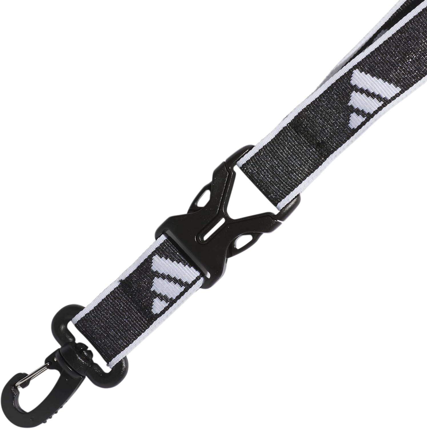 image:imageadidas unisexadult Lanyard for Keys Id Badge Holder Keychain With Breakaway Buckle2BlackWhite