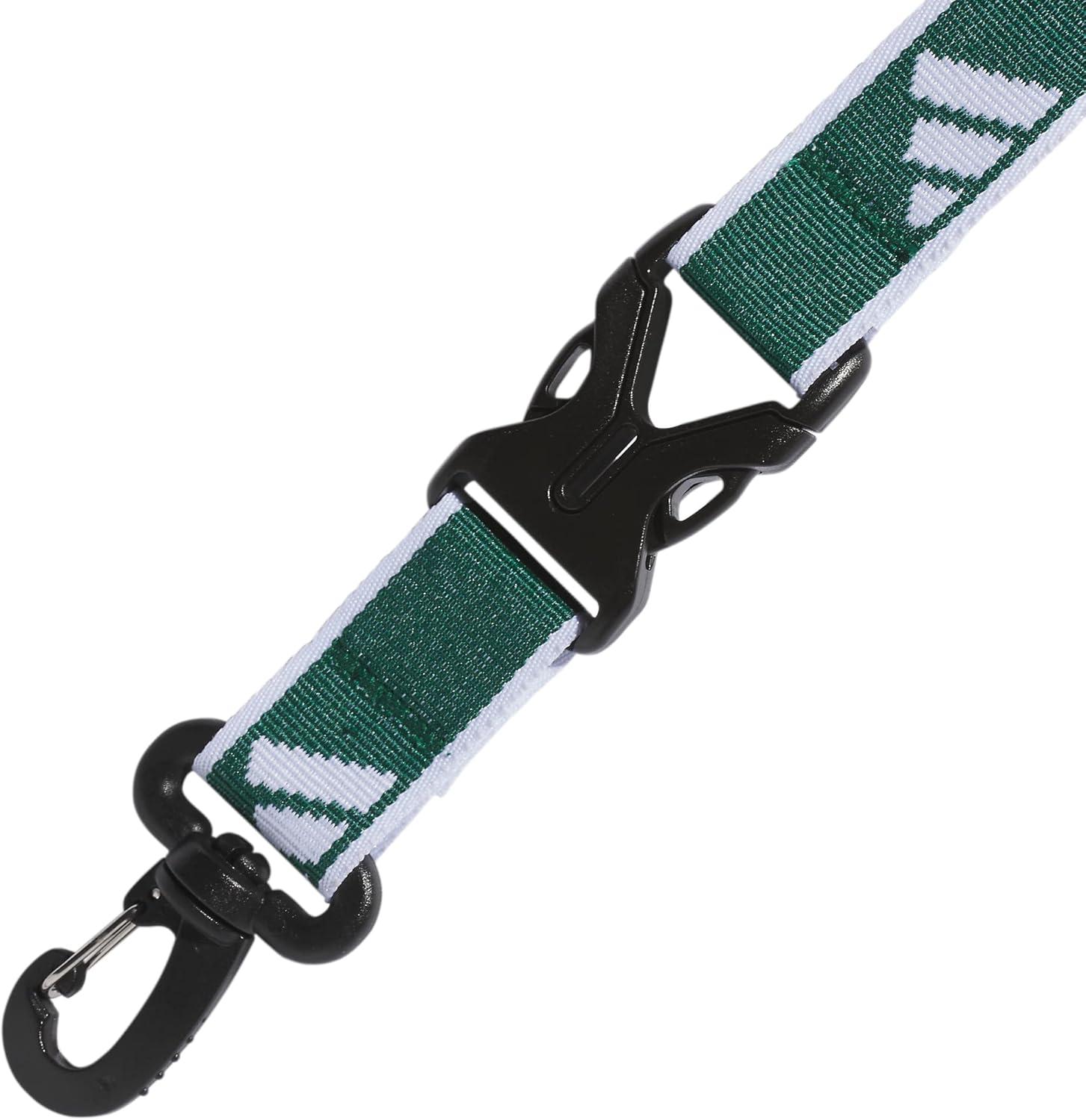 image:imageadidas unisexadult Lanyard for Keys Id Badge Holder Keychain With Breakaway Buckle2Team Dark GreenWhite
