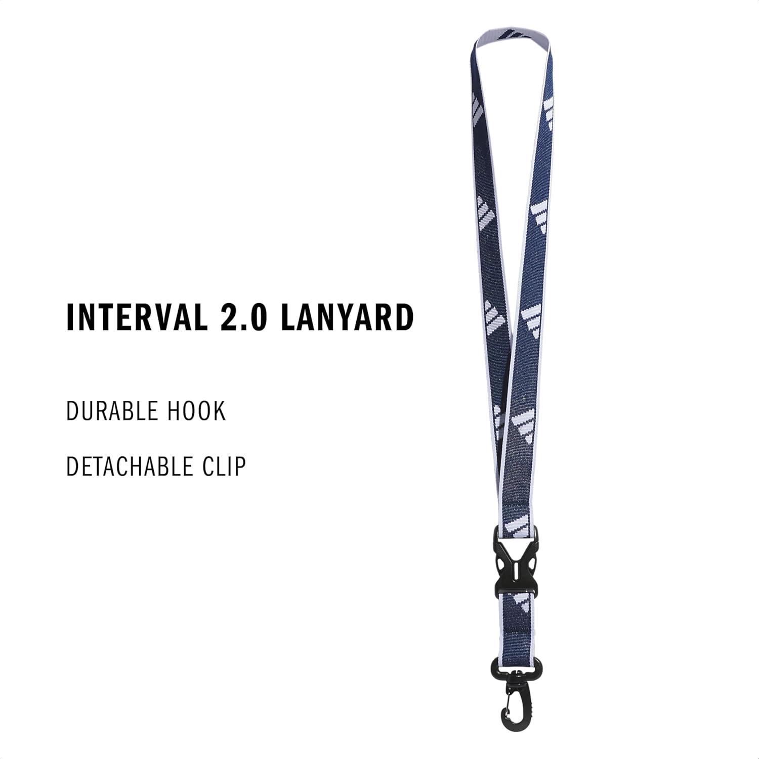 image:imageadidas unisexadult Lanyard for Keys Id Badge Holder Keychain With Breakaway Buckle2Team Navy BlueWhite