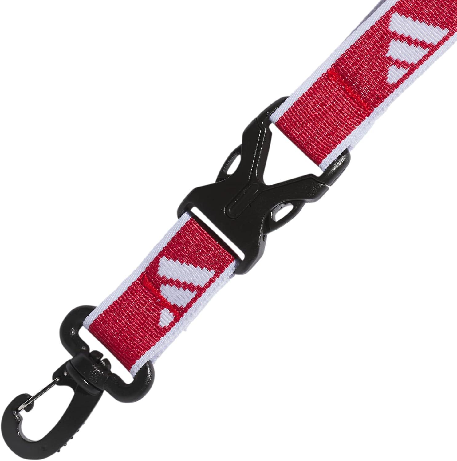 image:imageadidas unisexadult Lanyard for Keys Id Badge Holder Keychain With Breakaway Buckle2Team Power RedWhite