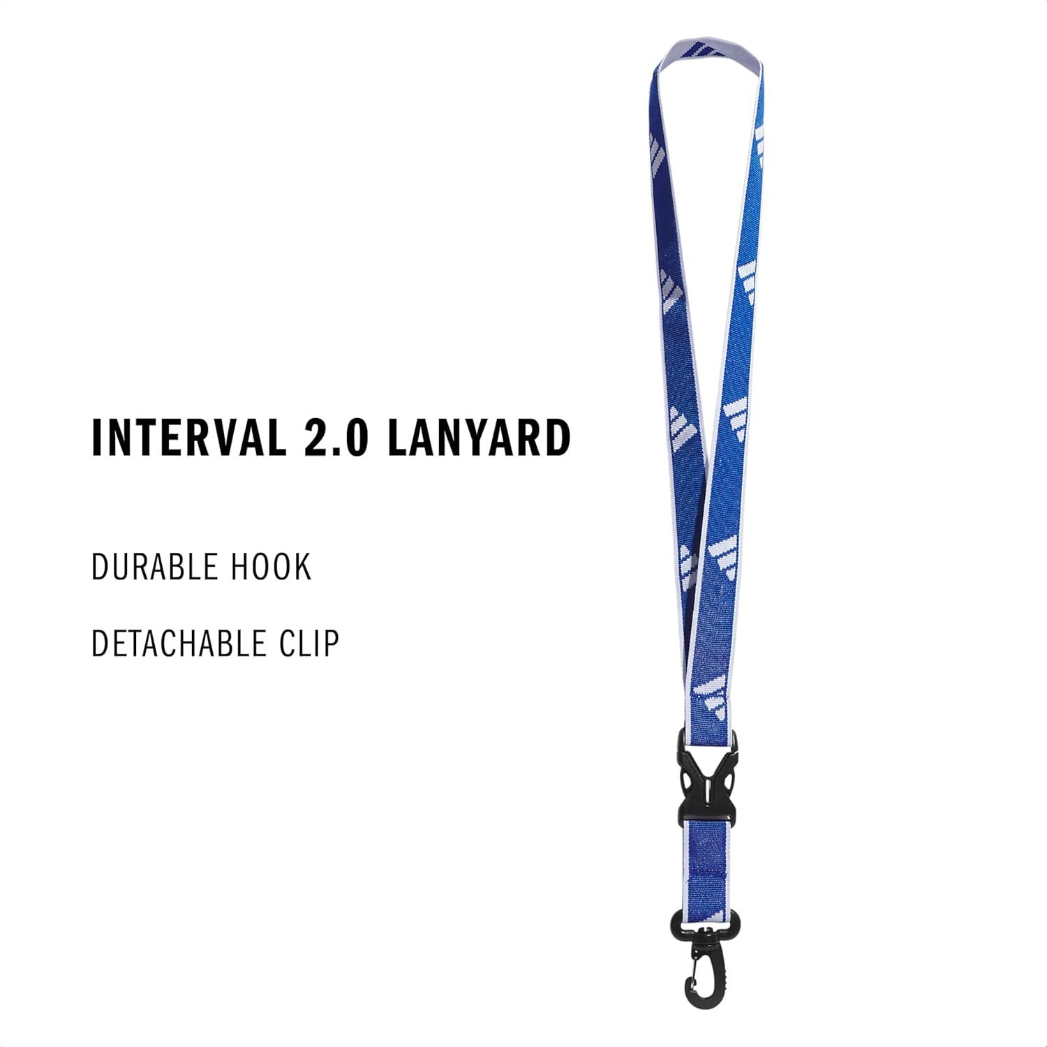 image:imageadidas unisexadult Lanyard for Keys Id Badge Holder Keychain With Breakaway Buckle2Team Royal BlueWhite