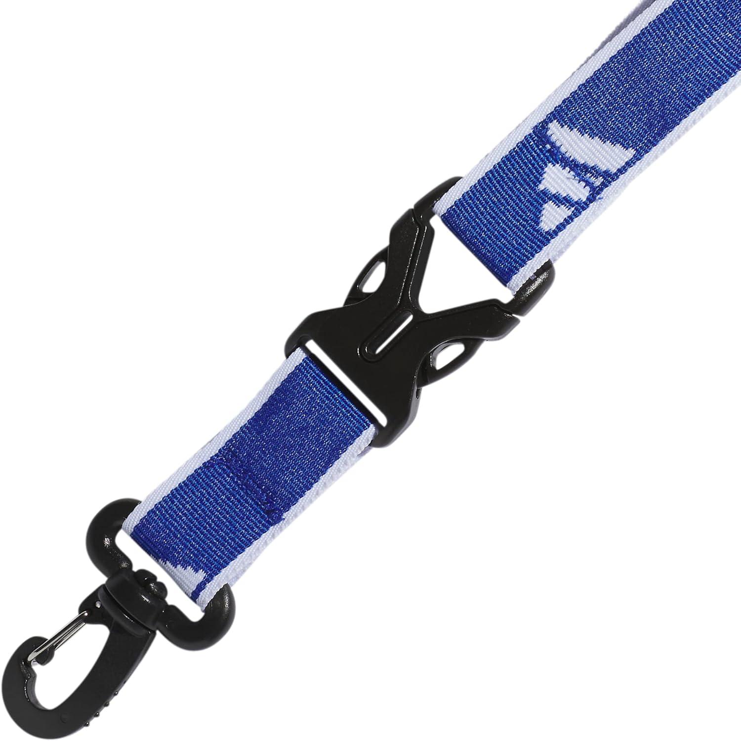 image:imageadidas unisexadult Lanyard for Keys Id Badge Holder Keychain With Breakaway Buckle2Team Royal BlueWhite