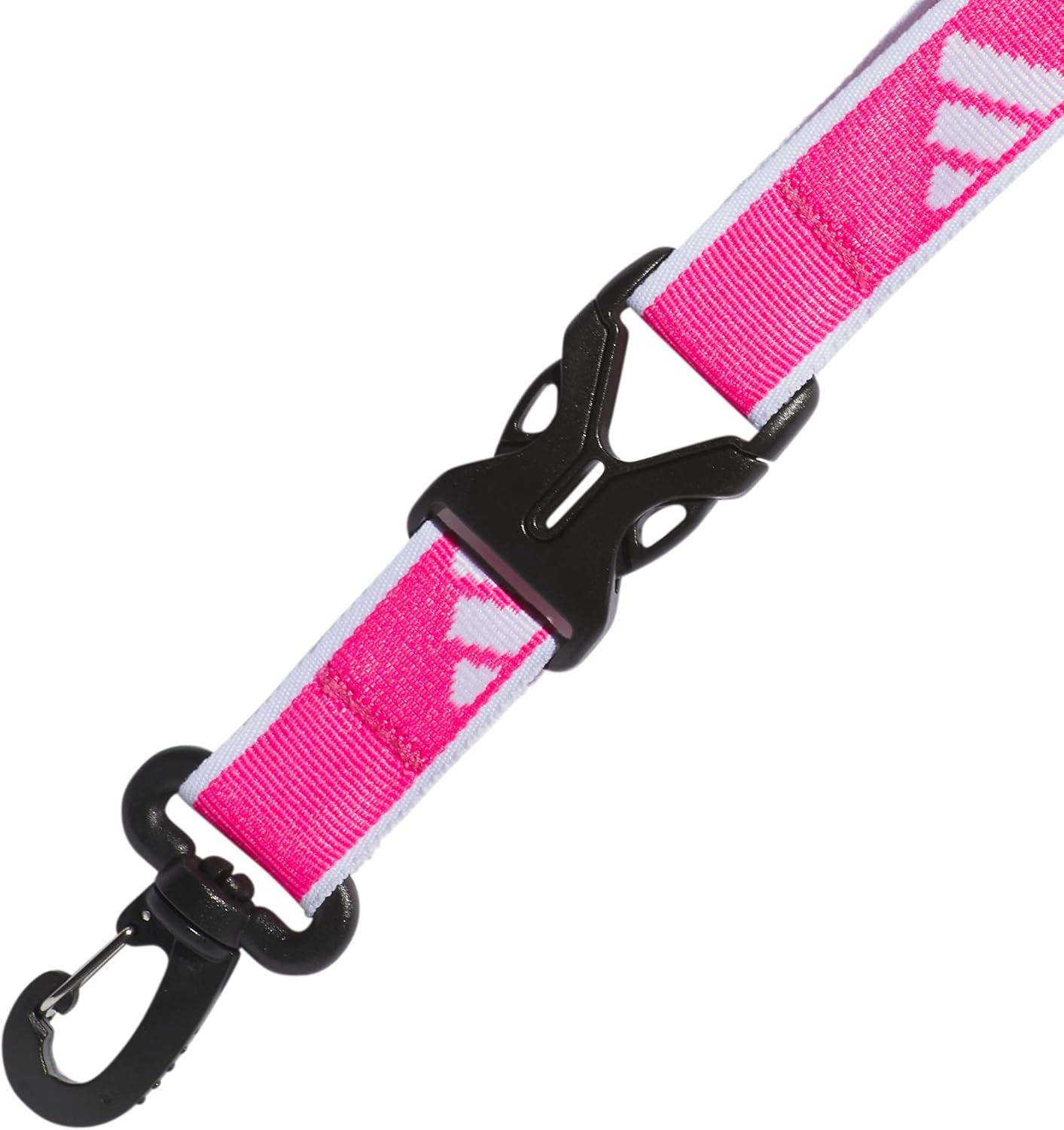 image:imageadidas unisexadult Lanyard for Keys Id Badge Holder Keychain With Breakaway Buckle2Team Shock PinkWhite