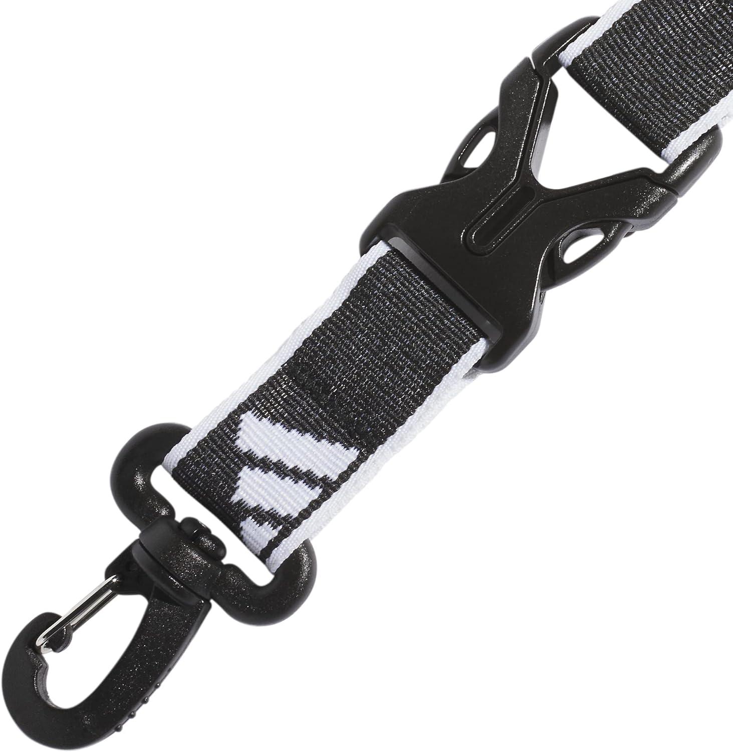 image:imageadidas unisexadult Lanyard for Keys Id Badge Holder Keychain With Breakaway BuckleWrist2BlackWhite