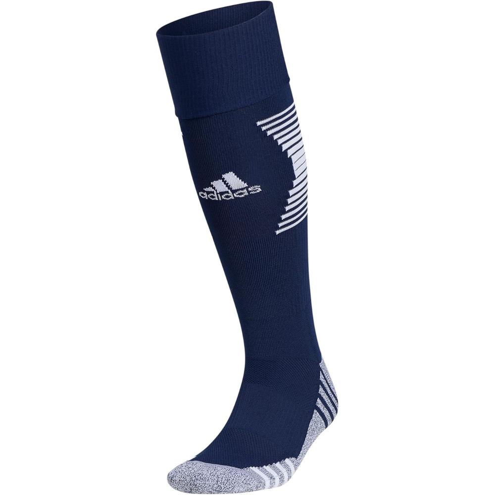 image:imageAdidas Unisex Team Speed Soccer Socks or Calf Sleeves 1 Pair OverTheCalf3Navy BlueWhite