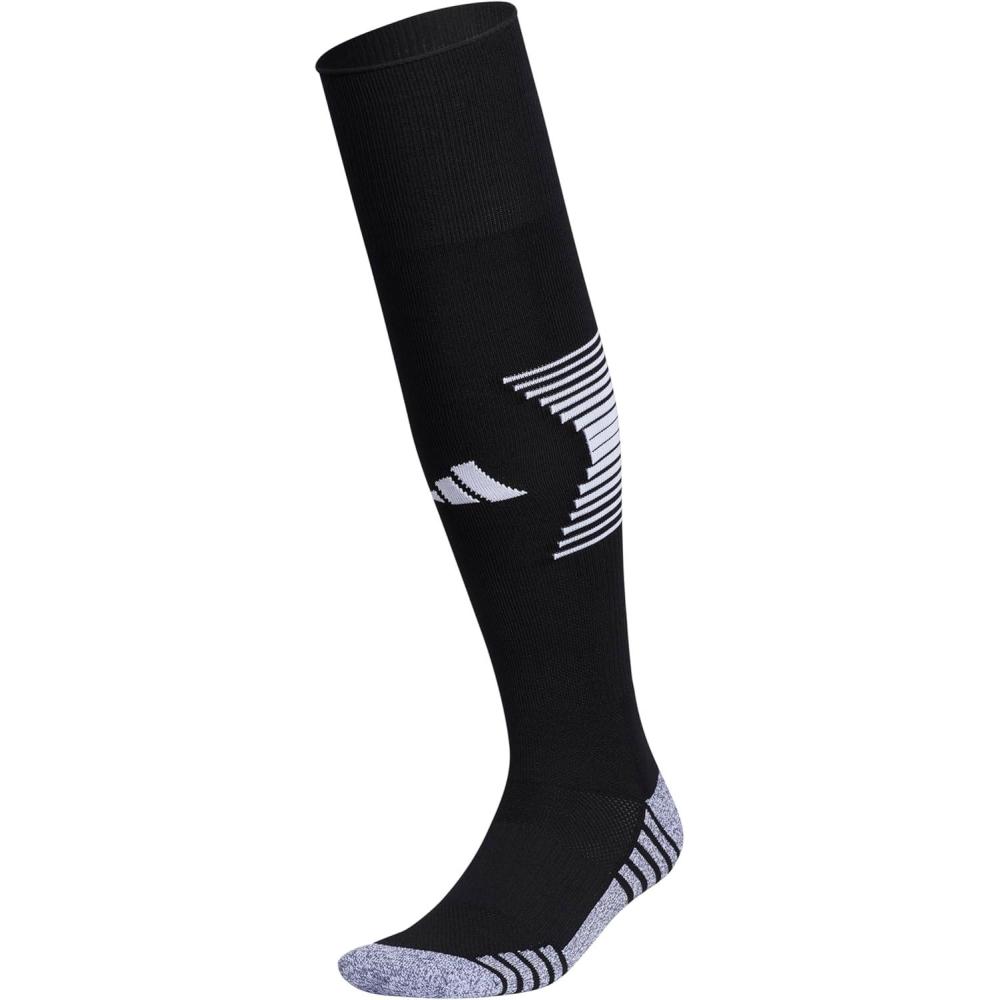 image:imageAdidas Unisex Team Speed Soccer Socks or Calf Sleeves 1 Pair OverTheCalf4BlackWhite