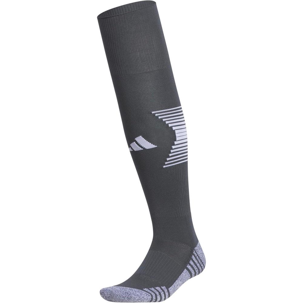 image:imageAdidas Unisex Team Speed Soccer Socks or Calf Sleeves 1 Pair OverTheCalf4Dark GreyWhite
