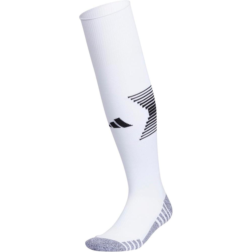 image:imageAdidas Unisex Team Speed Soccer Socks or Calf Sleeves 1 Pair OverTheCalf4WhiteBlack