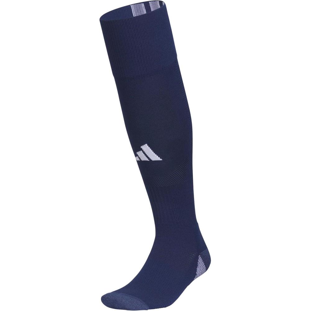 image:imageAdidas Unisex Team Speed Soccer Socks or Calf Sleeves 1 Pair OverTheCalf5Navy Blue 2White