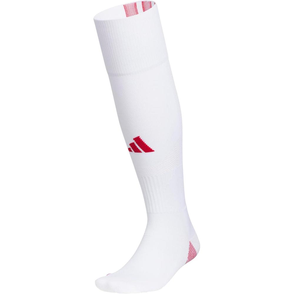 image:imageAdidas Unisex Team Speed Soccer Socks or Calf Sleeves 1 Pair OverTheCalf5WhitePower Red 2