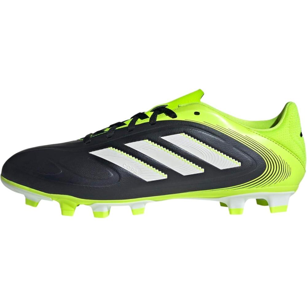 image:imageAdidas UnisexAdult Copa Pure 3 Club Firm GroundMulti GroundBlackWhiteLucid Lemon