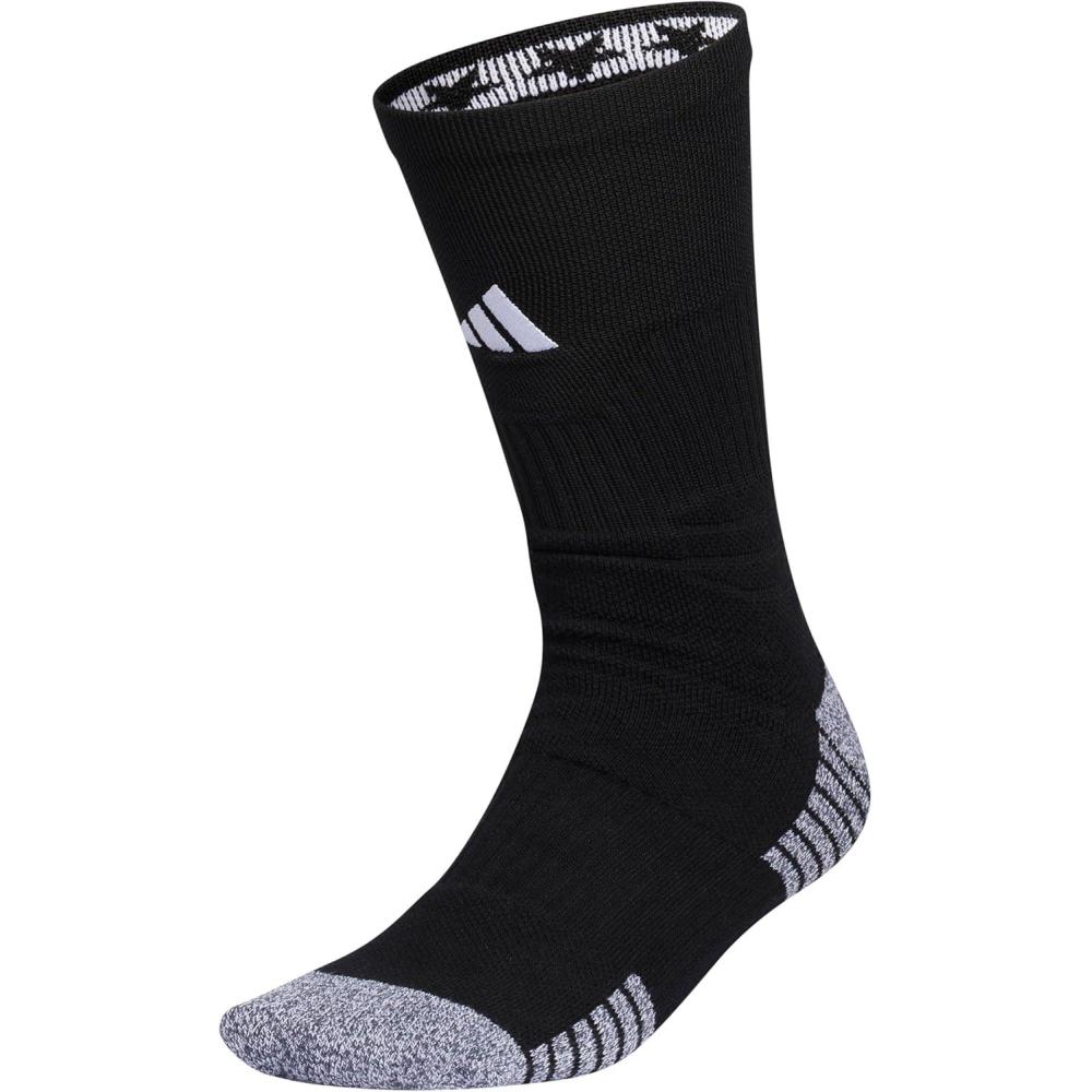 image:imageadidas Unisex 5Star Sports Crew Socks 1 Pair Multisport Grip or Regular2BlackWhite