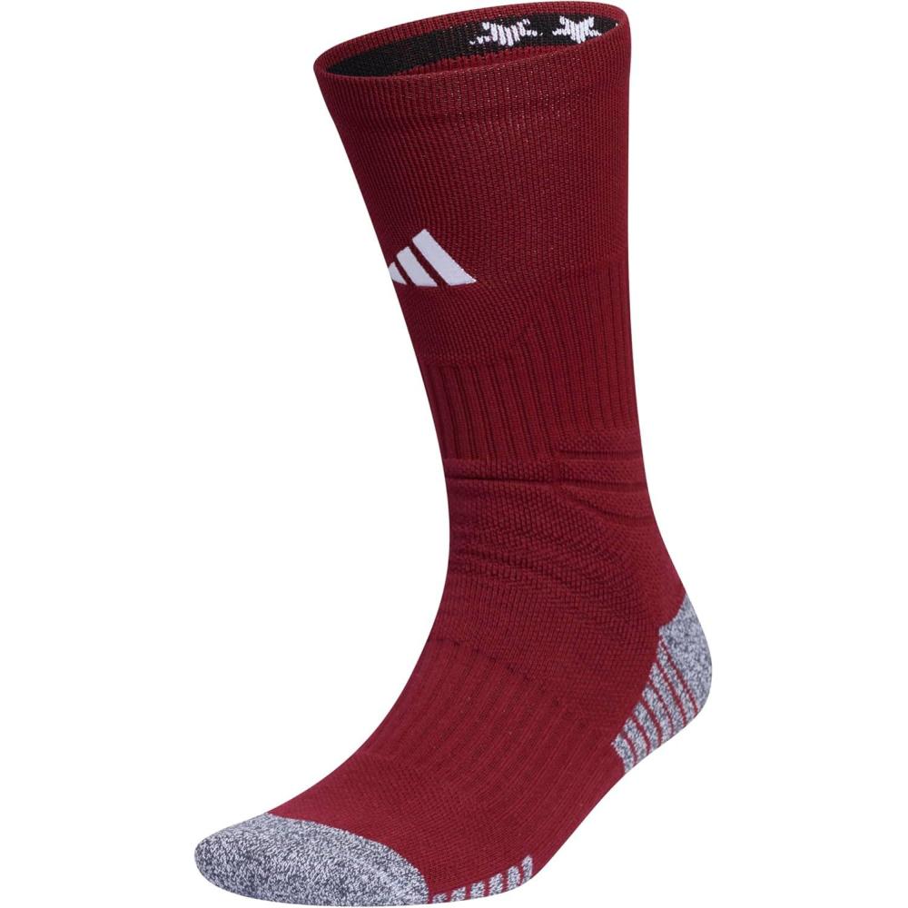 image:imageadidas Unisex 5Star Sports Crew Socks 1 Pair Multisport Grip or Regular2Team Collegiate BurgundyWhite