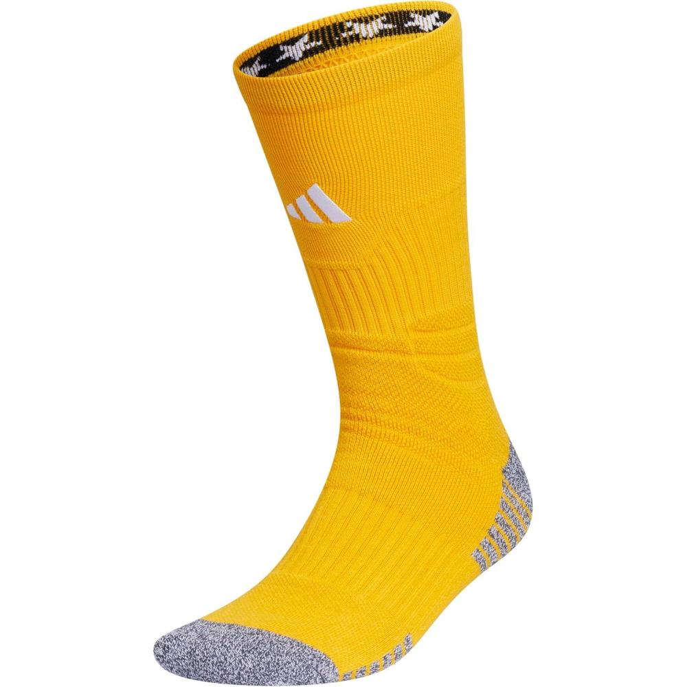 image:imageadidas Unisex 5Star Sports Crew Socks 1 Pair Multisport Grip or Regular2Team Collegiate GoldWhite