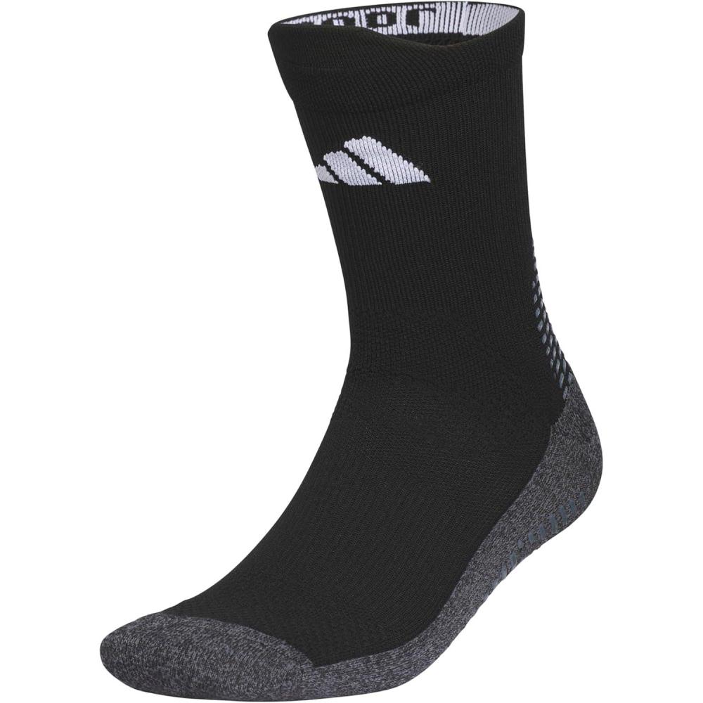 image:imageadidas Unisex 5Star Sports Crew Socks 1 Pair Multisport Grip or RegularBlackOnix GreyWhite