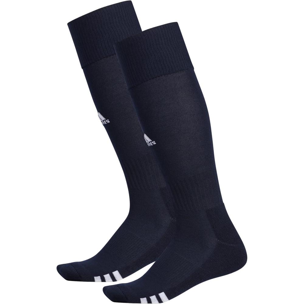 image:imageadidas Unisex Rivalry Soccer Socks 2 Pairs OvertheCalf1Team Navy BlueWhite