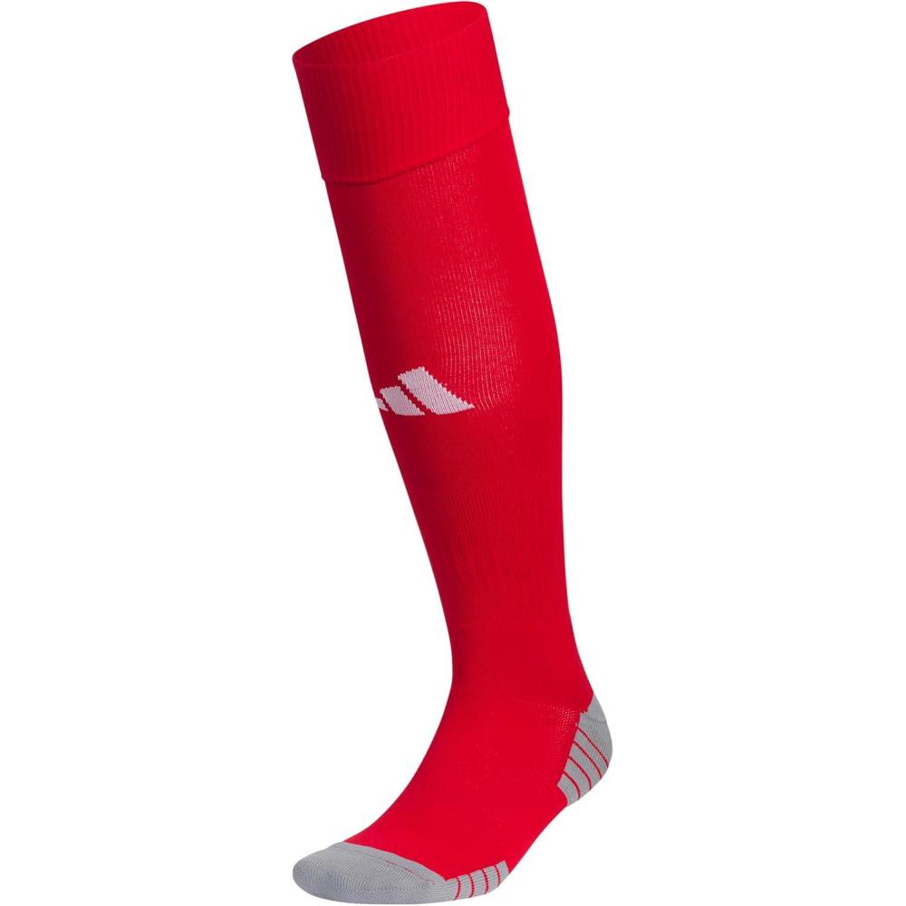 image:imageadidas Unisex Team Speed Soccer Socks Or Calf Sleeves 1 Pair OverthecalfPower RedWhite20