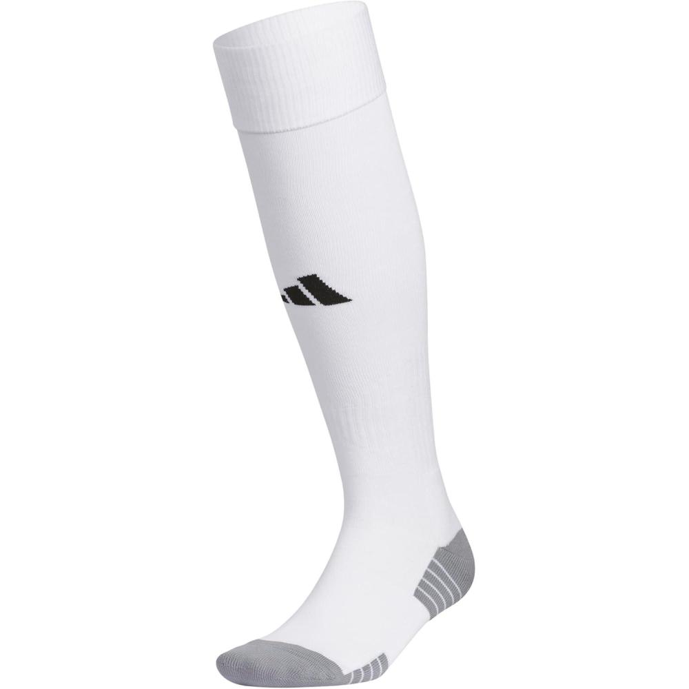 image:imageadidas Unisex Team Speed Soccer Socks Or Calf Sleeves 1 Pair OverthecalfWhiteBlack20