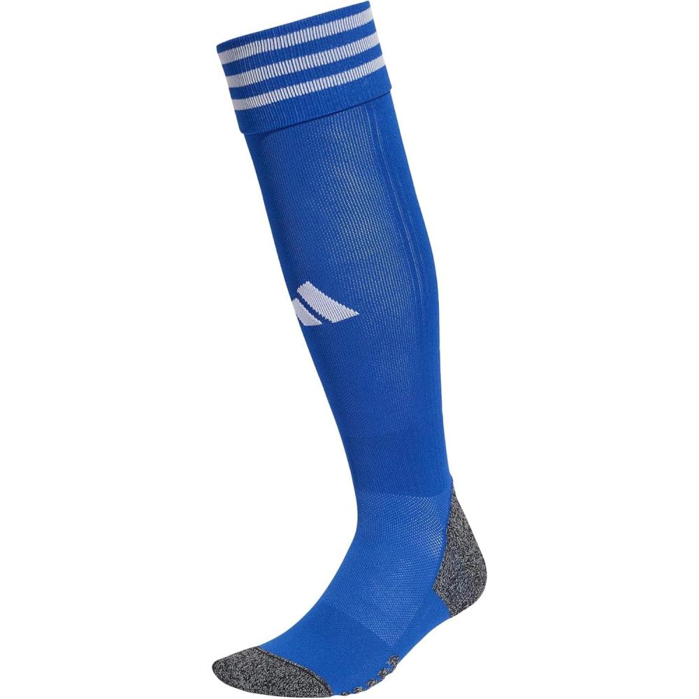 image:imageadidas unisex 3stripe Hoop Soccer Socks 1pair With Arch Compression for a Secure FitTeam Royal BlueWhite