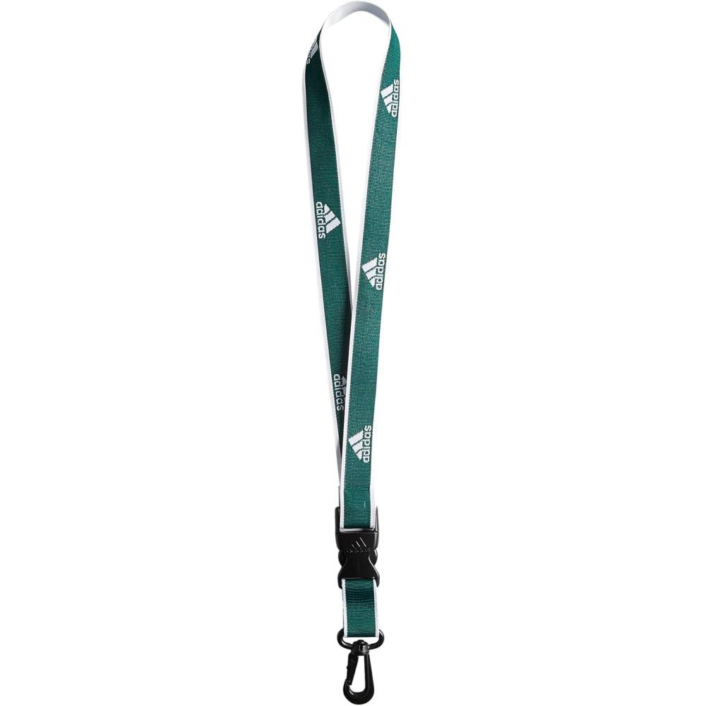 image:imageadidas unisexadult Lanyard for Keys Id Badge Holder Keychain With Breakaway Buckle1Team Dark GreenWhite