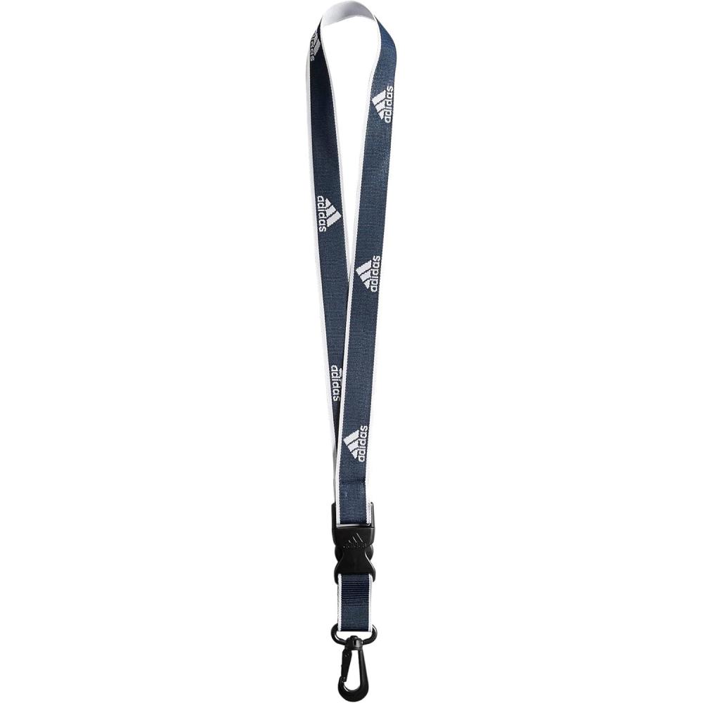 image:imageadidas unisexadult Lanyard for Keys Id Badge Holder Keychain With Breakaway Buckle1Team Navy BlueWhite
