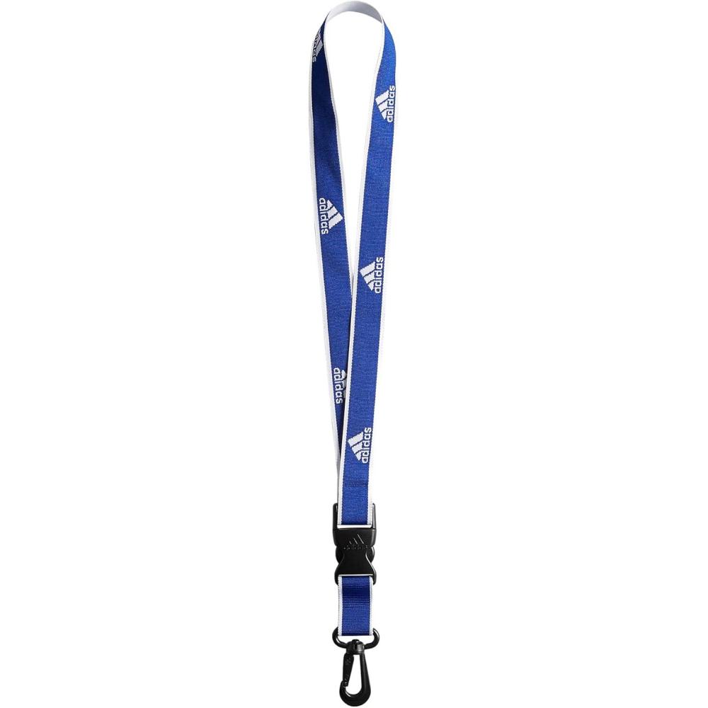 image:imageadidas unisexadult Lanyard for Keys Id Badge Holder Keychain With Breakaway Buckle1Team Royal BlueWhite