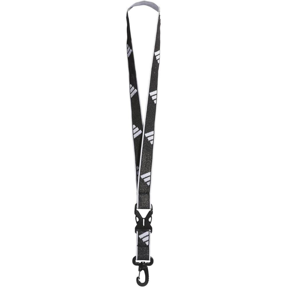 image:imageadidas unisexadult Lanyard for Keys Id Badge Holder Keychain With Breakaway Buckle2BlackWhite