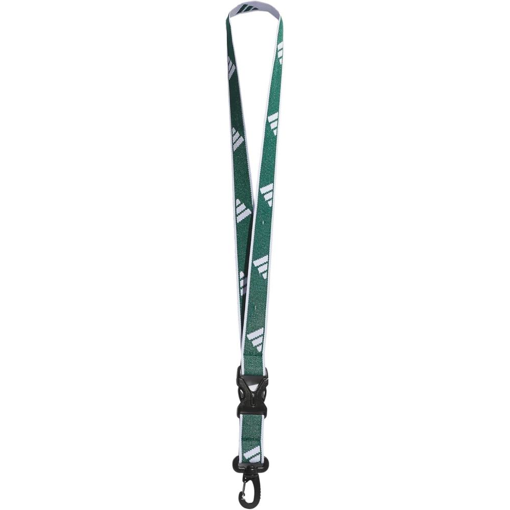 image:imageadidas unisexadult Lanyard for Keys Id Badge Holder Keychain With Breakaway Buckle2Team Dark GreenWhite