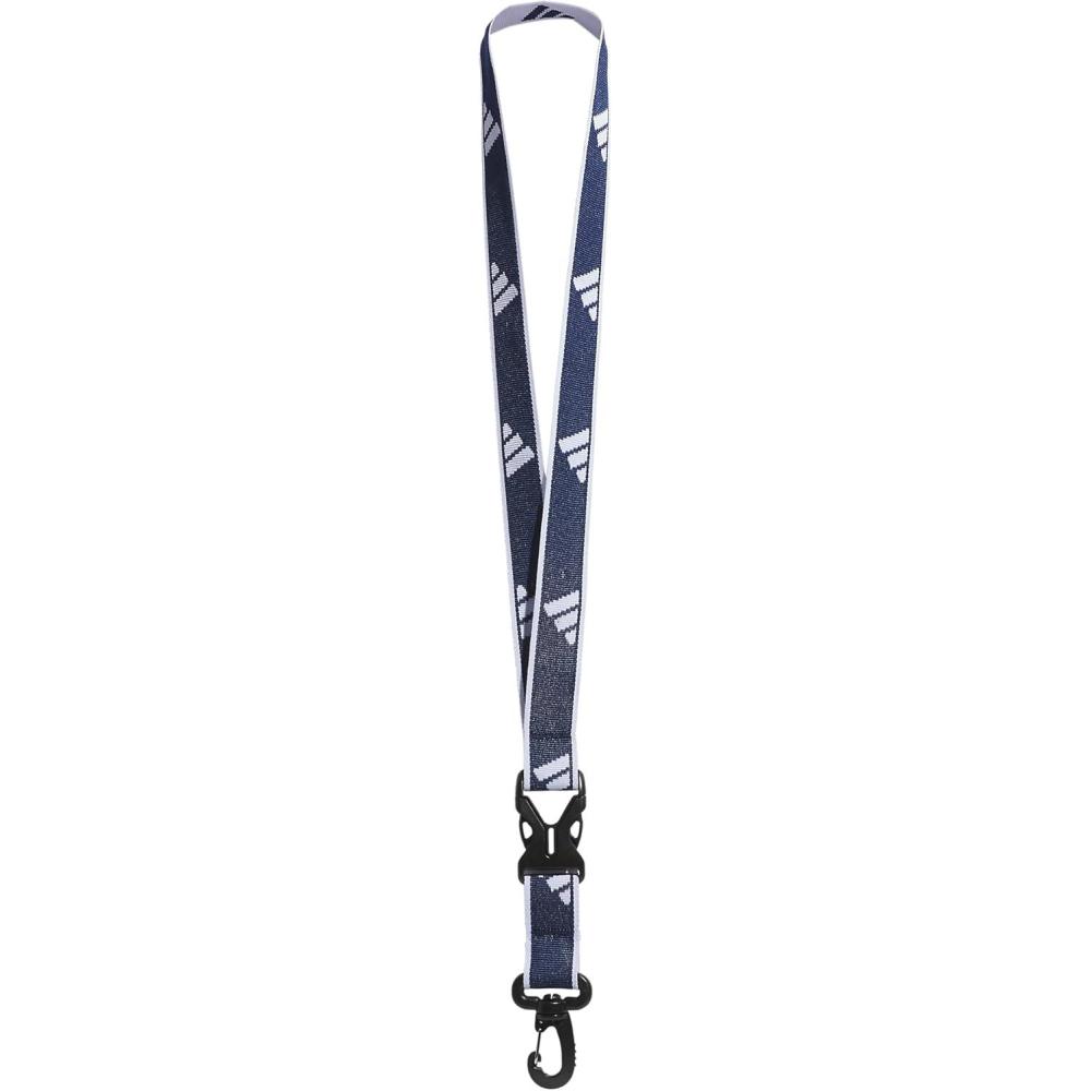 image:imageadidas unisexadult Lanyard for Keys Id Badge Holder Keychain With Breakaway Buckle2Team Navy BlueWhite