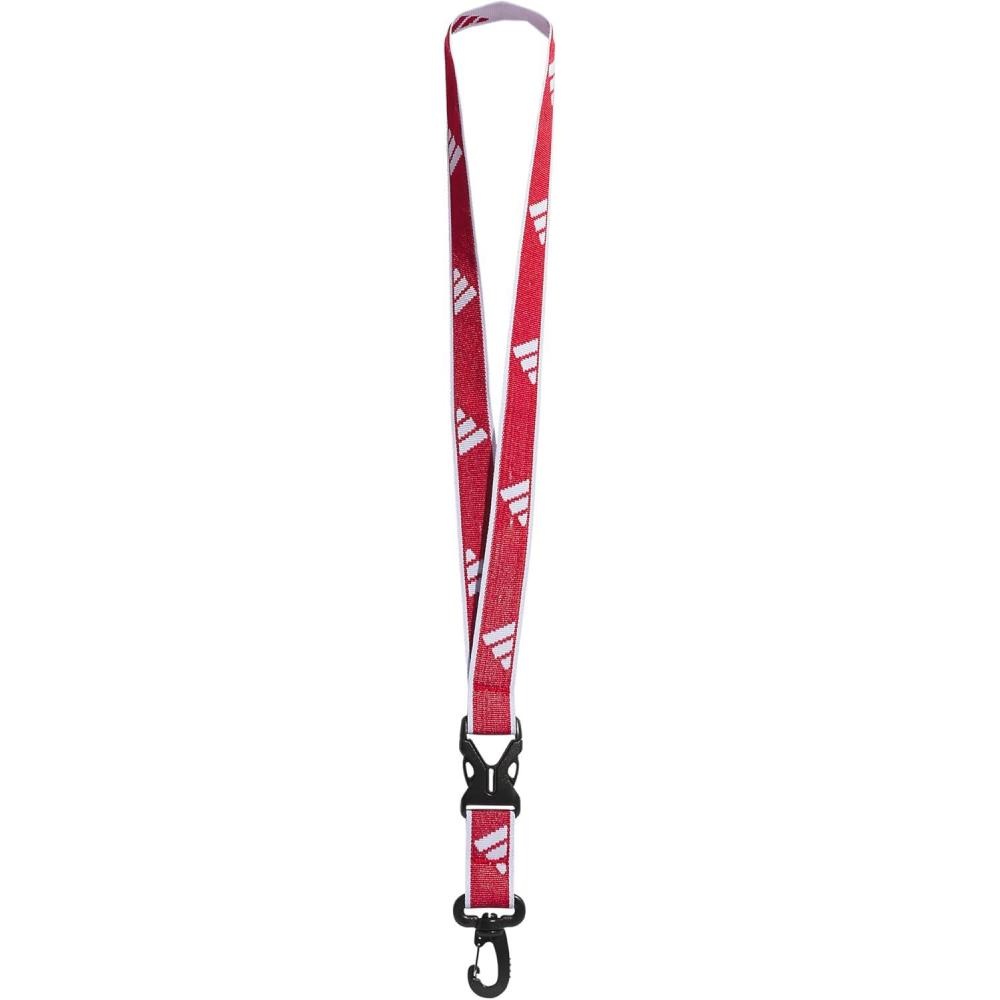image:imageadidas unisexadult Lanyard for Keys Id Badge Holder Keychain With Breakaway Buckle2Team Power RedWhite