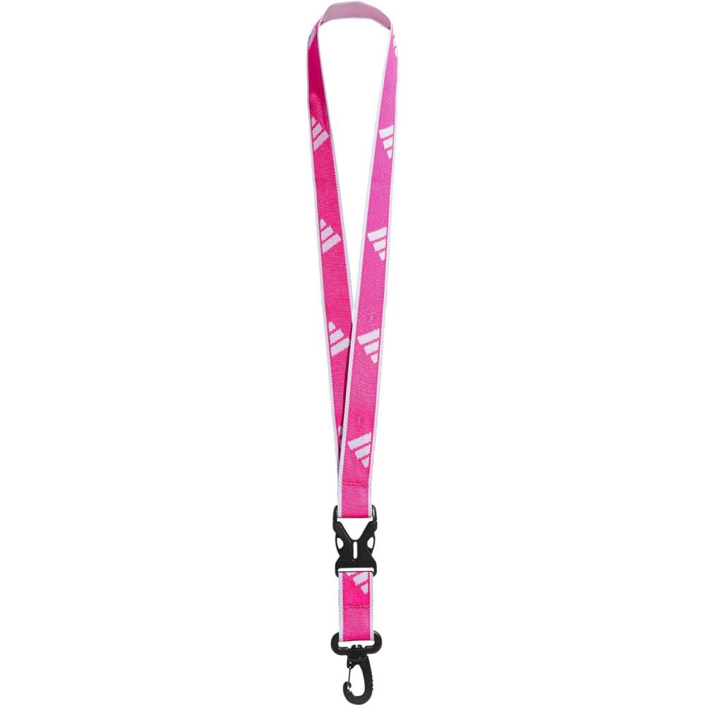 image:imageadidas unisexadult Lanyard for Keys Id Badge Holder Keychain With Breakaway Buckle2Team Shock PinkWhite