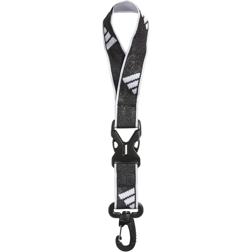 image:imageadidas unisexadult Lanyard for Keys Id Badge Holder Keychain With Breakaway BuckleWrist2BlackWhite