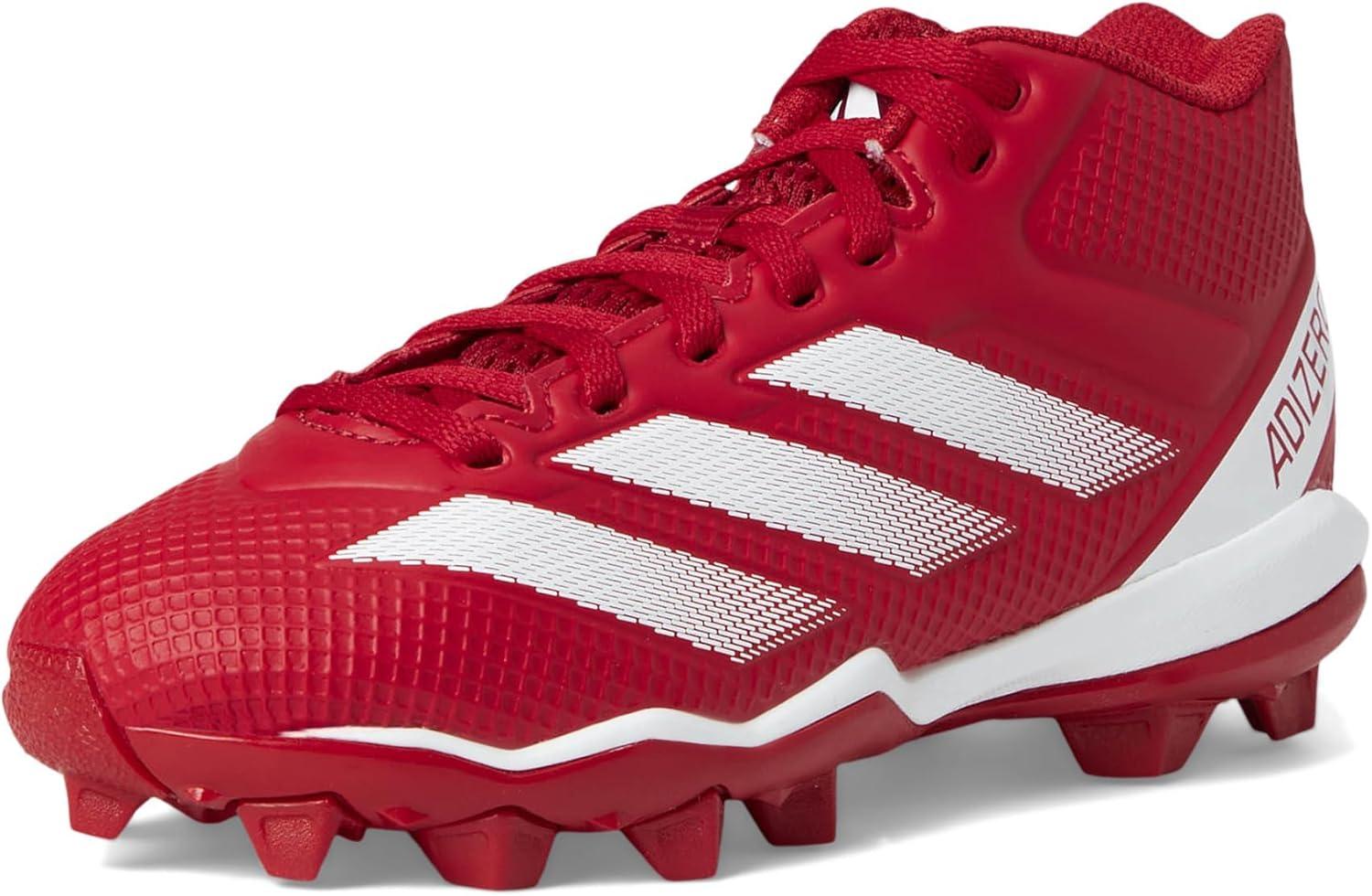 image:imageAdidas UnisexChild Adizero Impact2 II Molded Rubber American FootballTeam Power RedWhiteTeam Power Red
