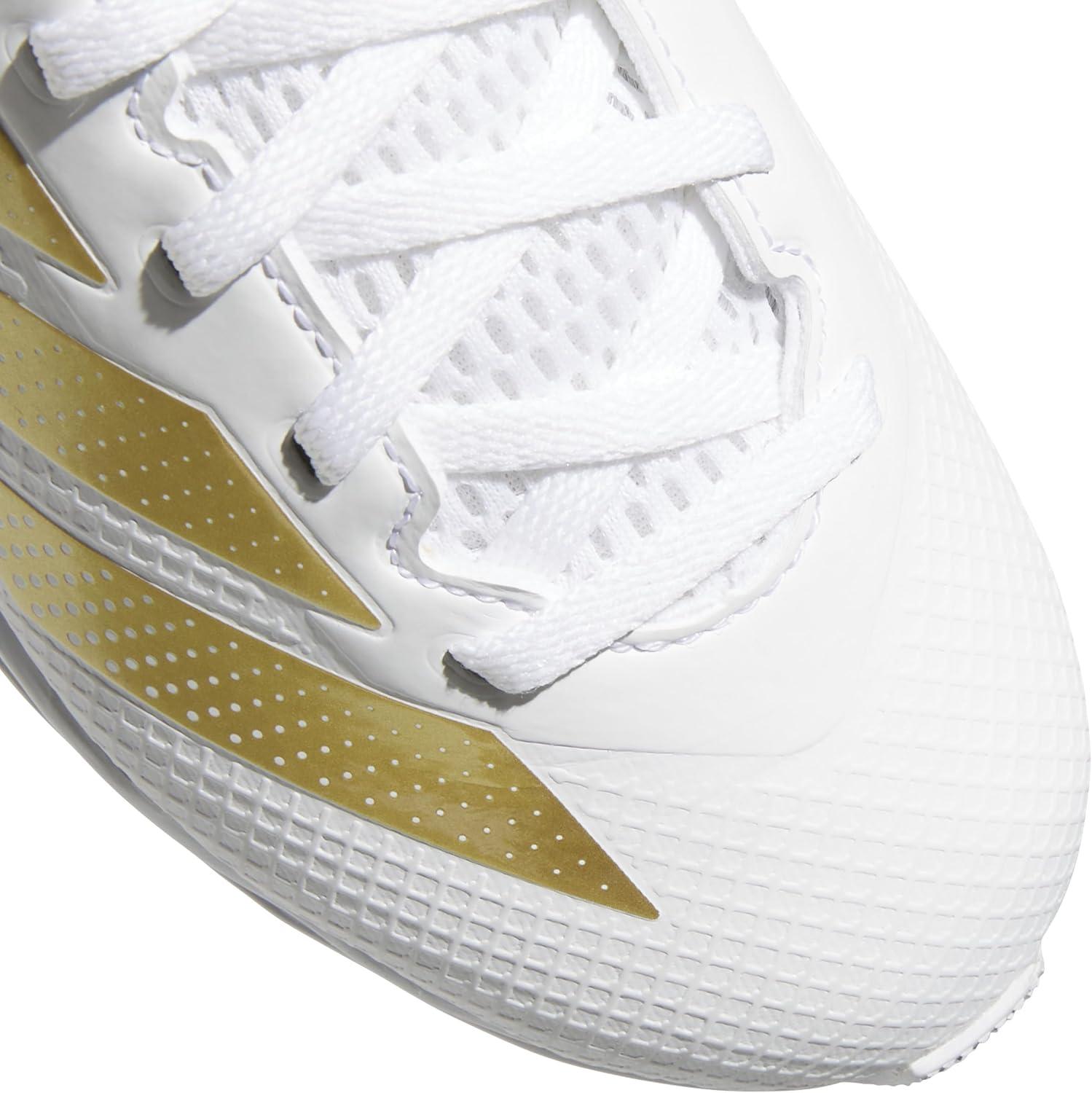 image:imageAdidas UnisexChild Adizero Impact2 II Molded Rubber American FootballWhiteGold MetallicWhite