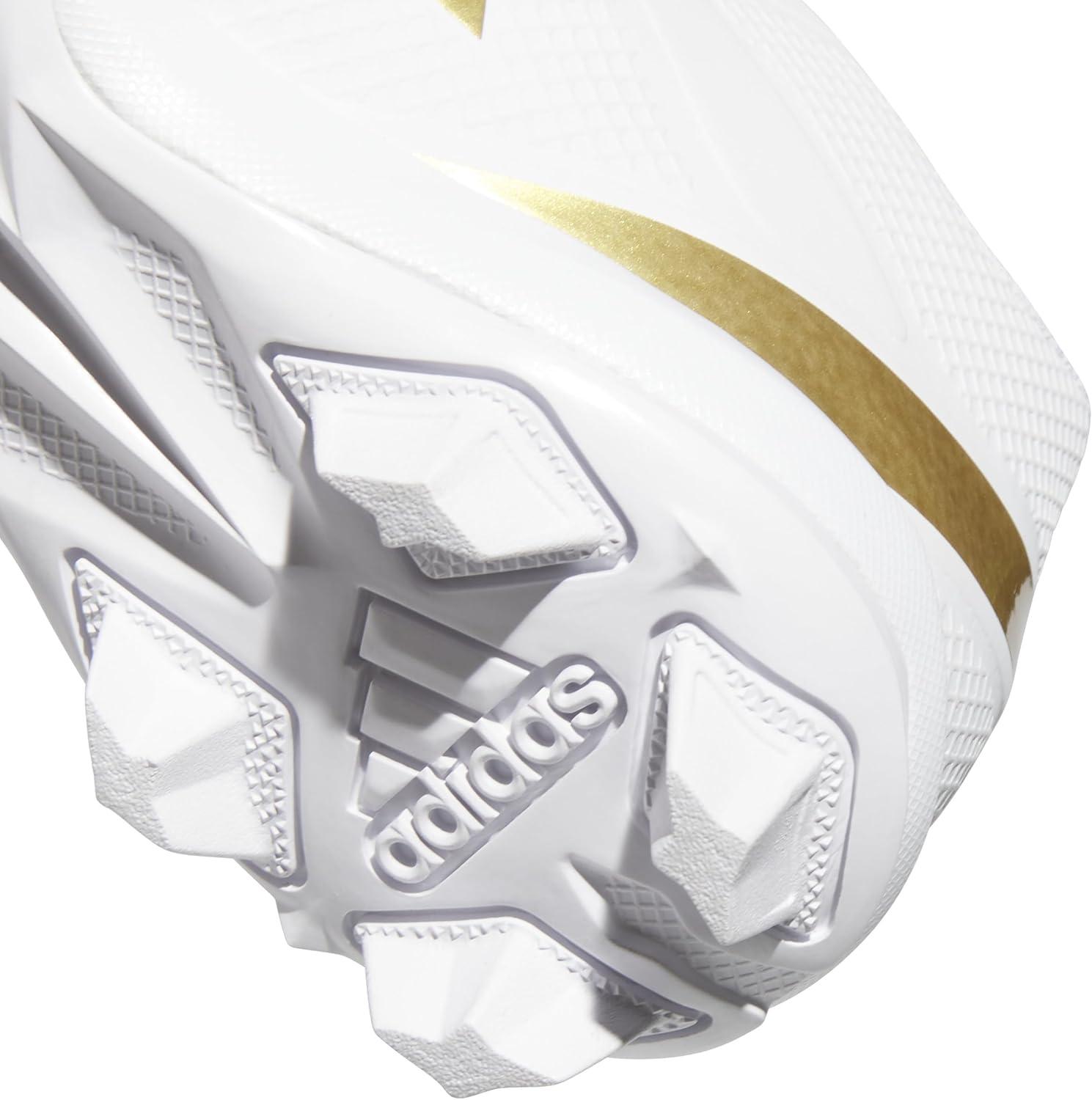 image:imageAdidas UnisexChild Adizero Impact2 II Molded Rubber American FootballWhiteGold MetallicWhite