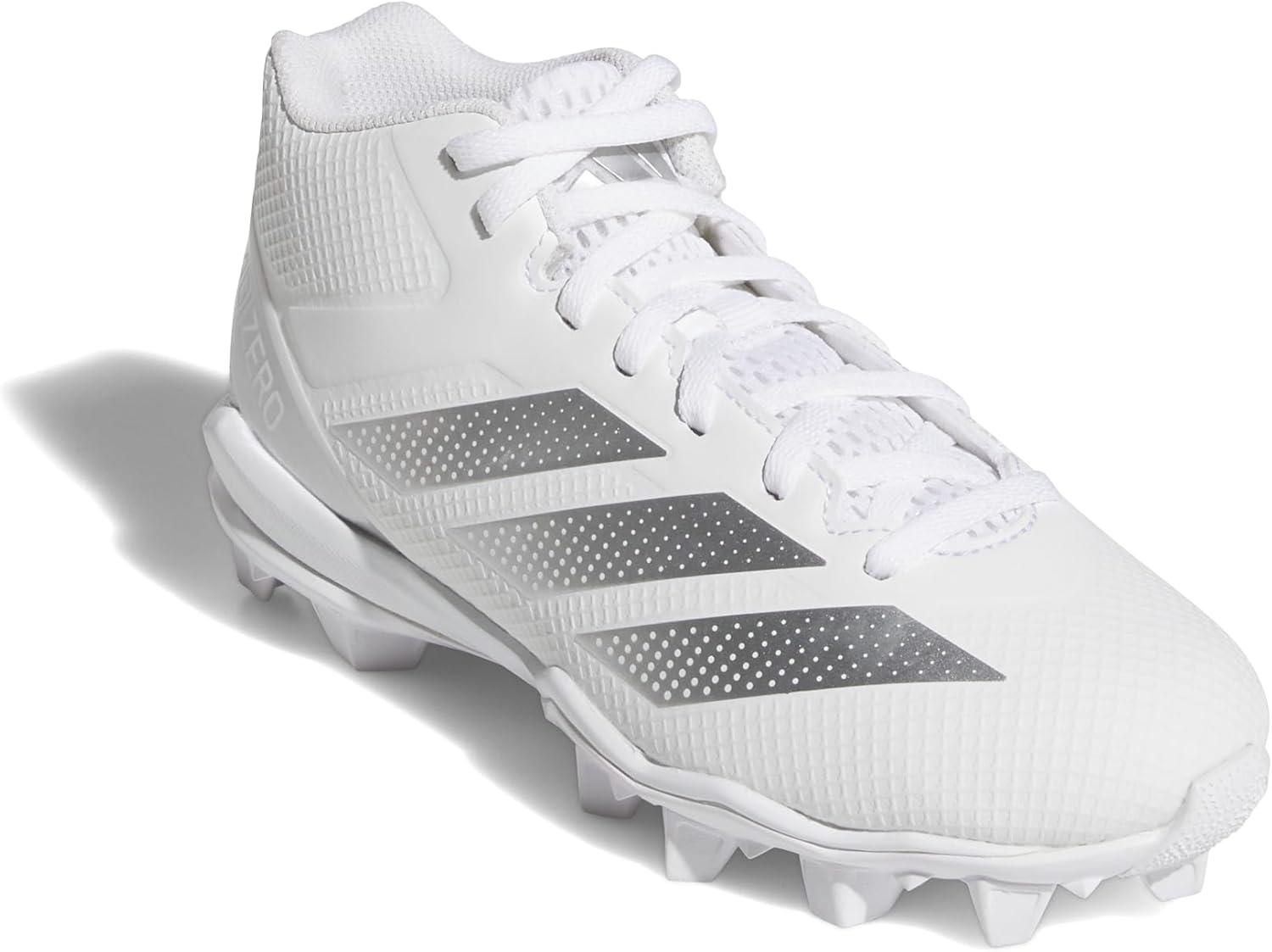 image:imageAdidas UnisexChild Adizero Impact2 II Molded Rubber American FootballWhiteSilver MetallicWhite