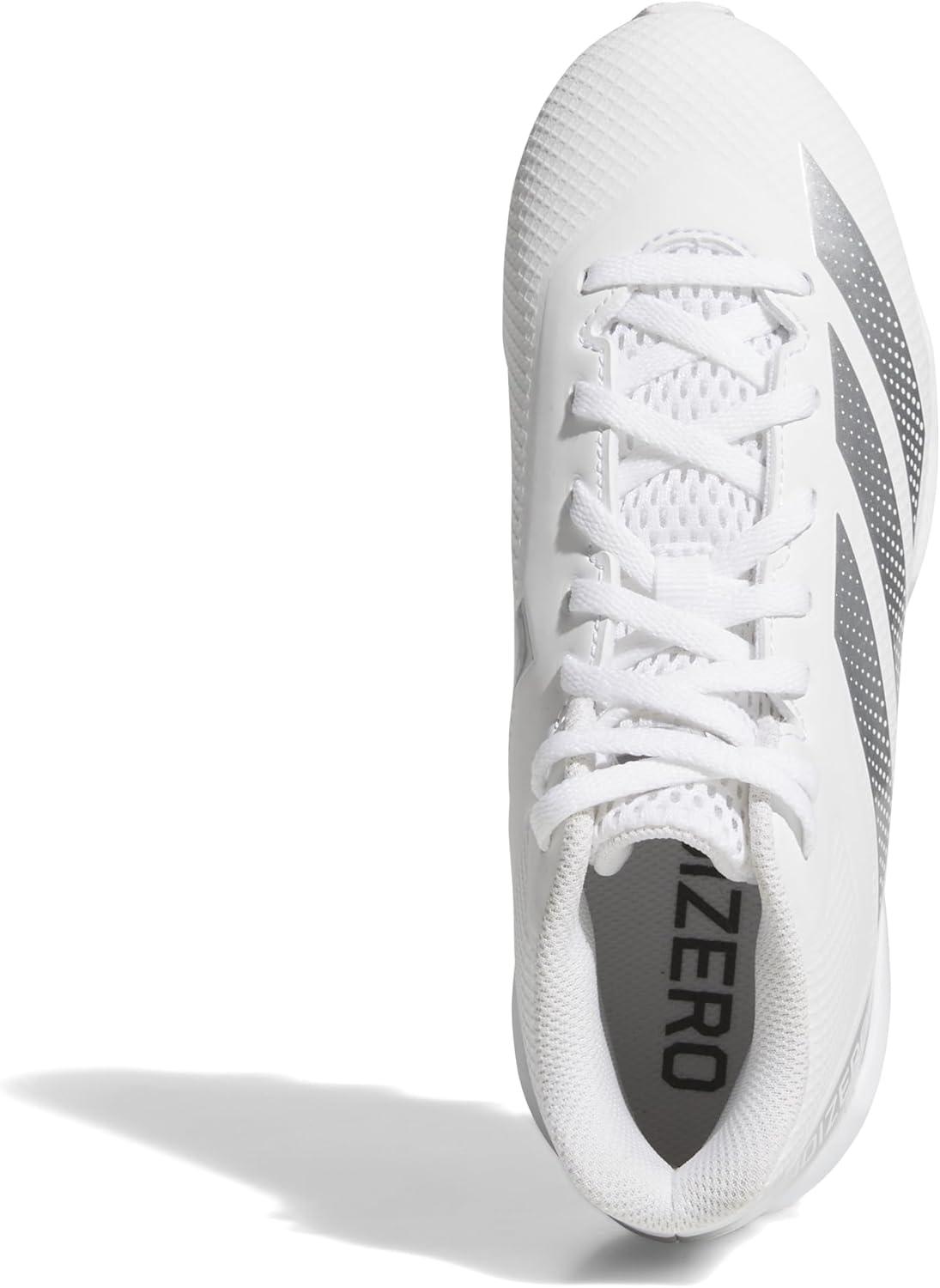 image:imageAdidas UnisexChild Adizero Impact2 II Molded Rubber American FootballWhiteSilver MetallicWhite