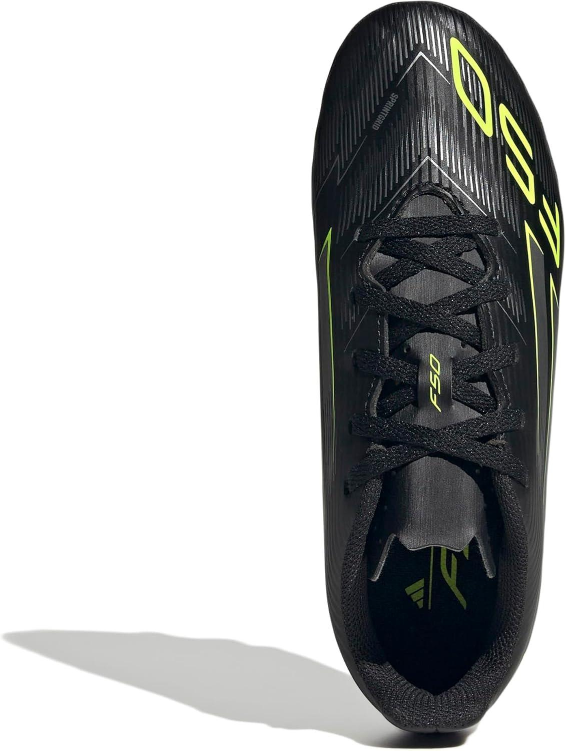 image:imageAdidas UnisexChild F50 Club Firm GroundMulti GroundBlackIron MetallicLucid Lemon