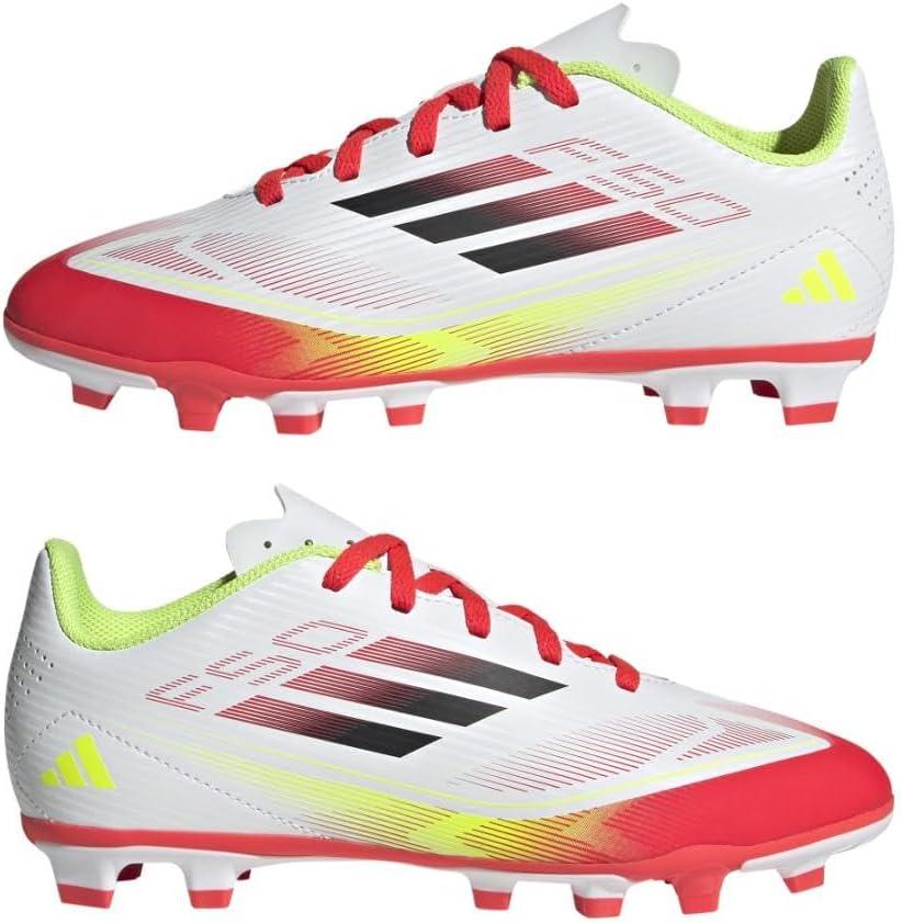image:imageAdidas UnisexChild F50 Club Firm GroundMulti GroundWhiteBlackSolar Yellow
