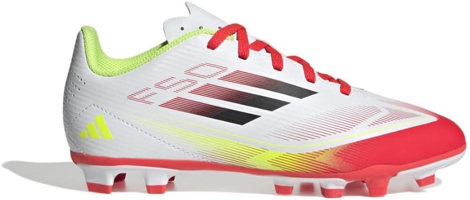 image:imageAdidas UnisexChild F50 Club Firm GroundMulti GroundWhiteBlackSolar Yellow