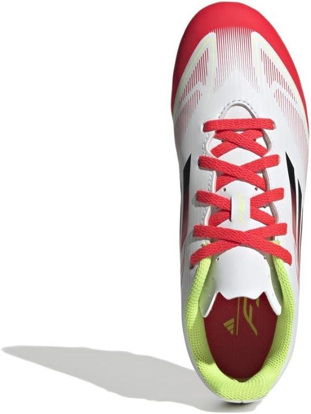 image:imageAdidas UnisexChild F50 Club Firm GroundMulti GroundWhiteBlackSolar Yellow