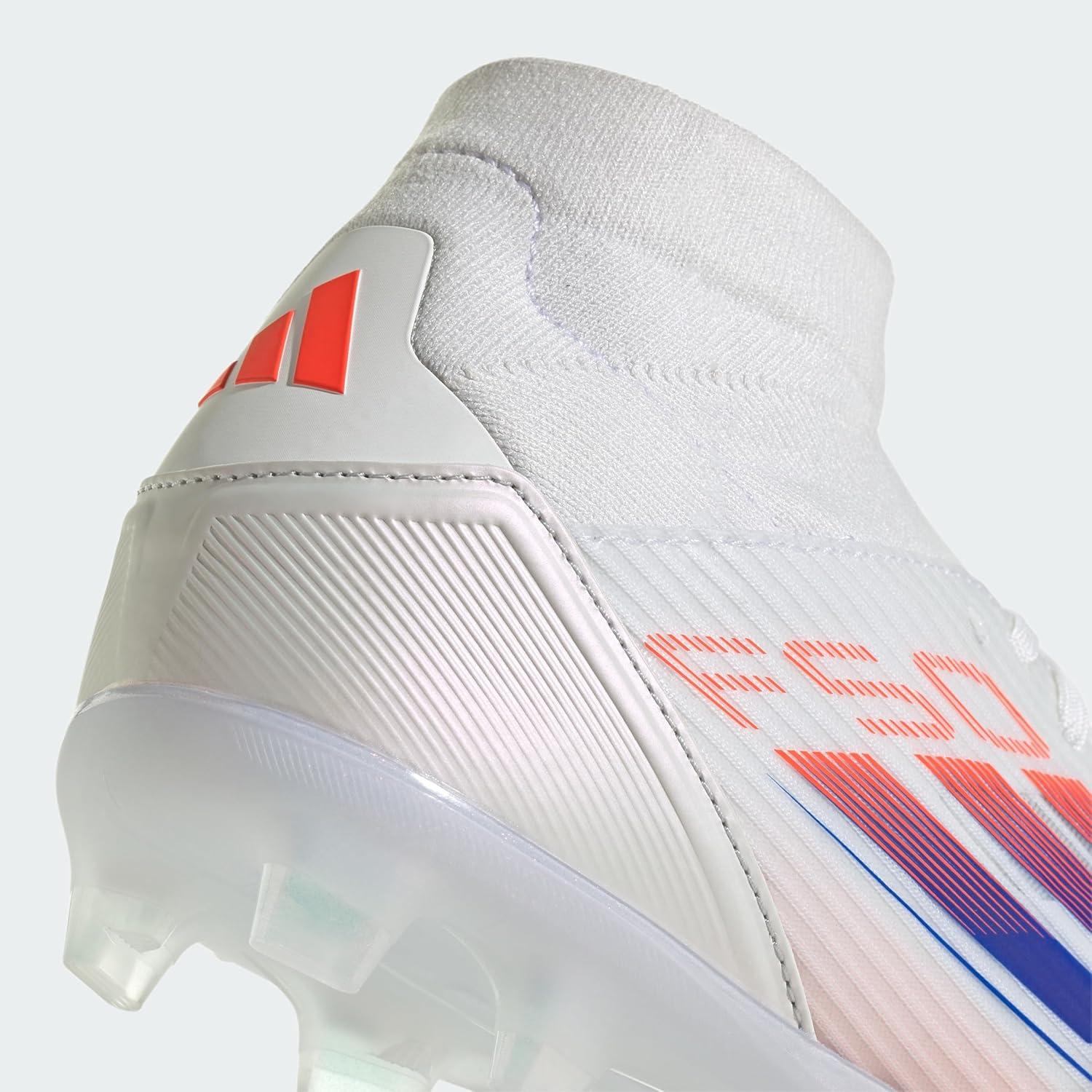 image:imageAdidas Womens F50 League Mid Top FirmMulti GroundCloud White Lucid Blue Solar Red